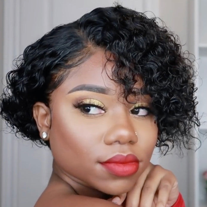 "Pixie Curly Short Wig"