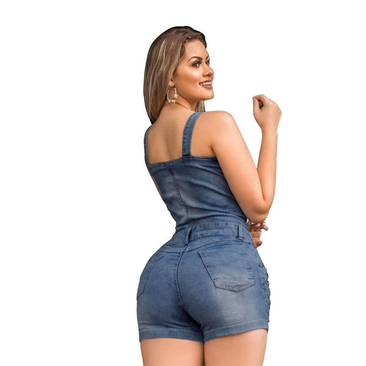 Ladies Denim Jean Romper