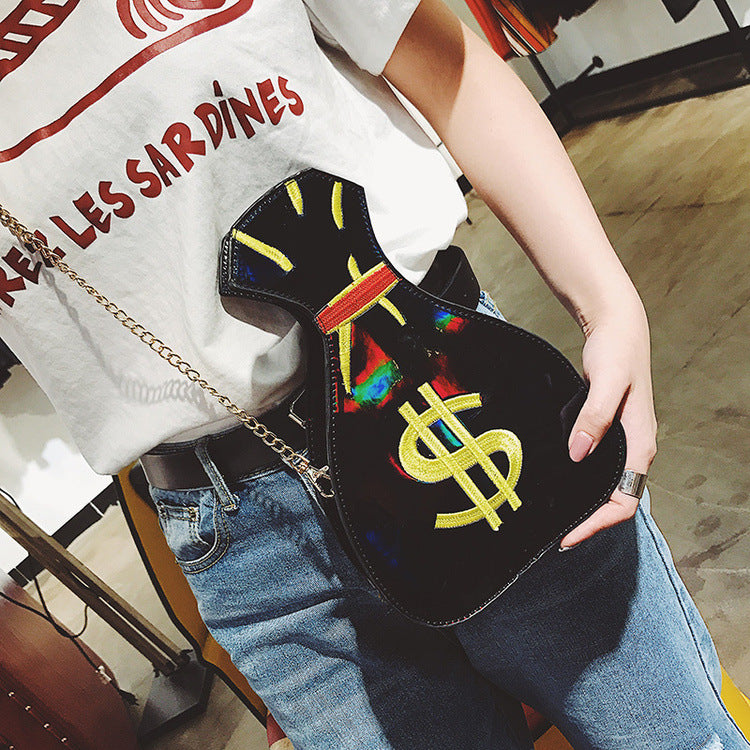 "Money Bag" Laser Embroidered Purse