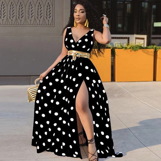 Women's Polka Dot Sexy Flare Dress