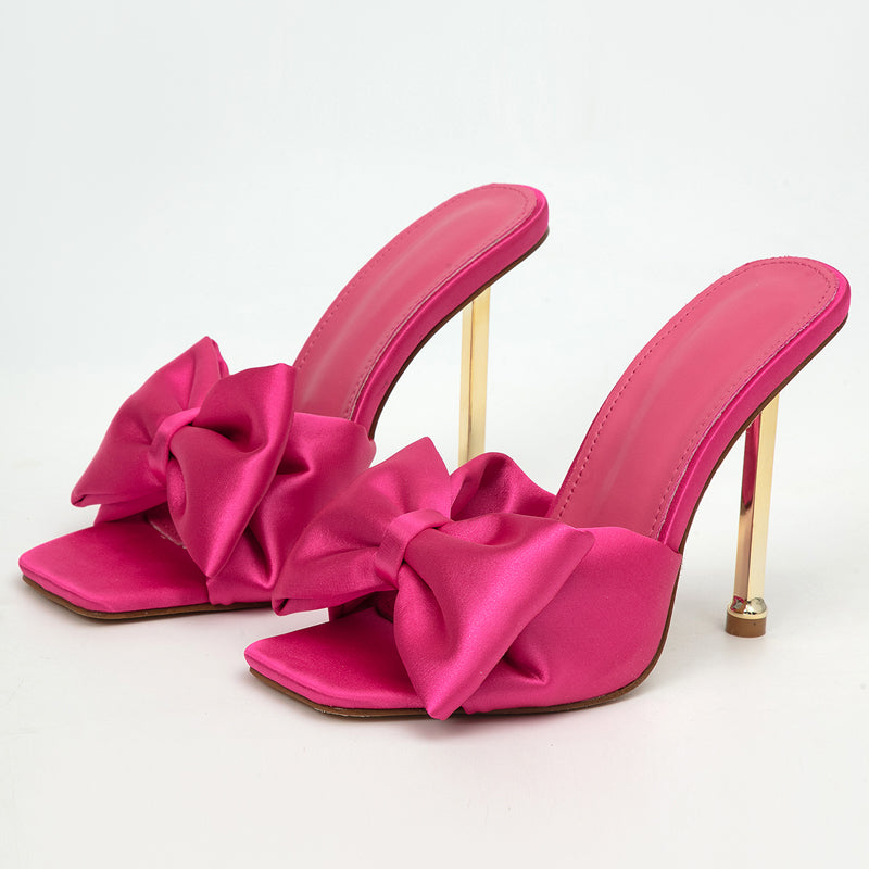 New Women's Butterfly Gold Trim High Heels