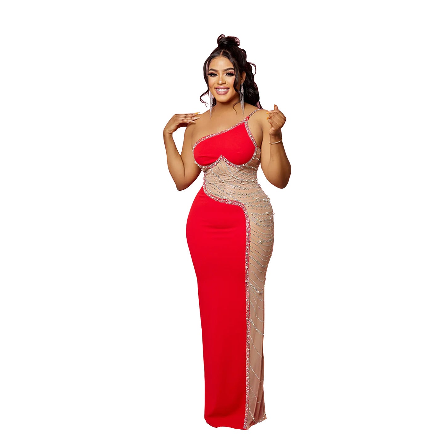 "Diamonds Are Forever" Hot Diamond Sleeveless Sling Dress