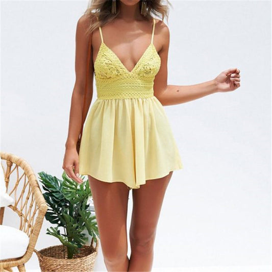 Spaghetti Strap Mini Romper