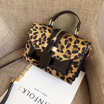 Patent Leather Crossbody Handbag