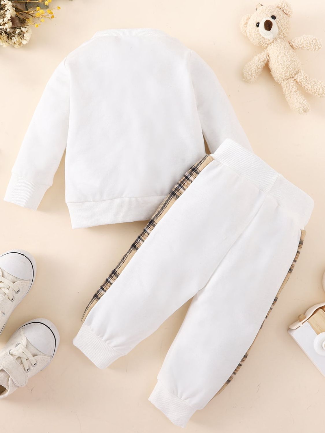 Baby Boy Bear Graphic Sweatshirt and Joggers Set