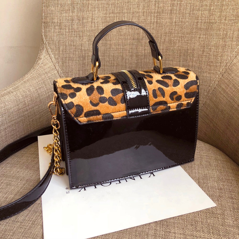 Patent Leather Crossbody Handbag