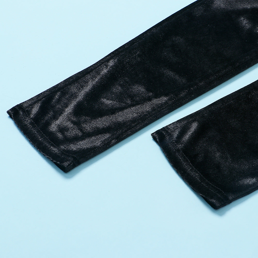 Velvet Slim Fit Jumpsuit