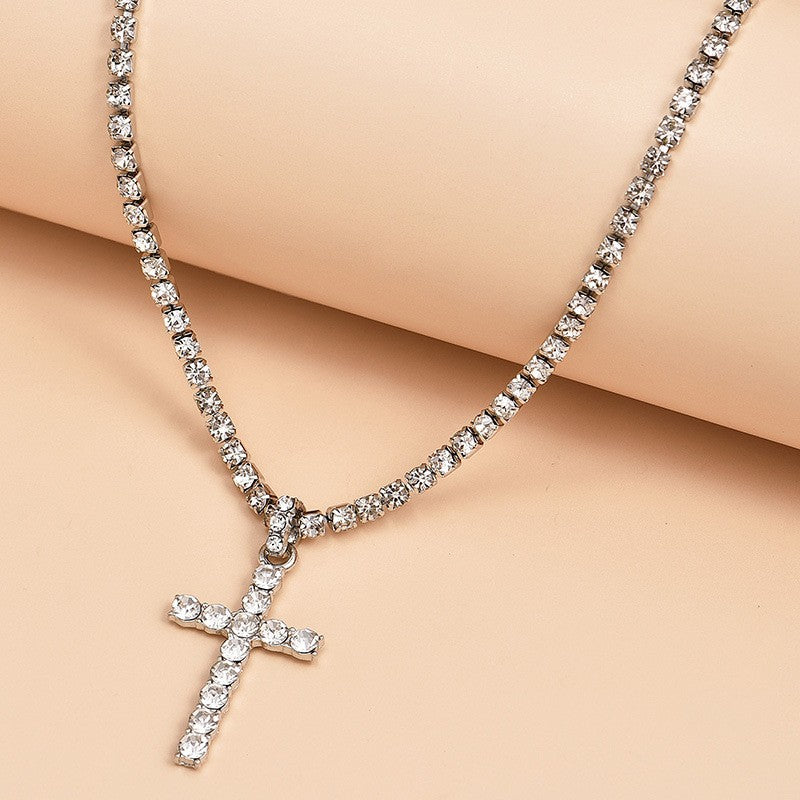 Women's Diamond Cross Necklace