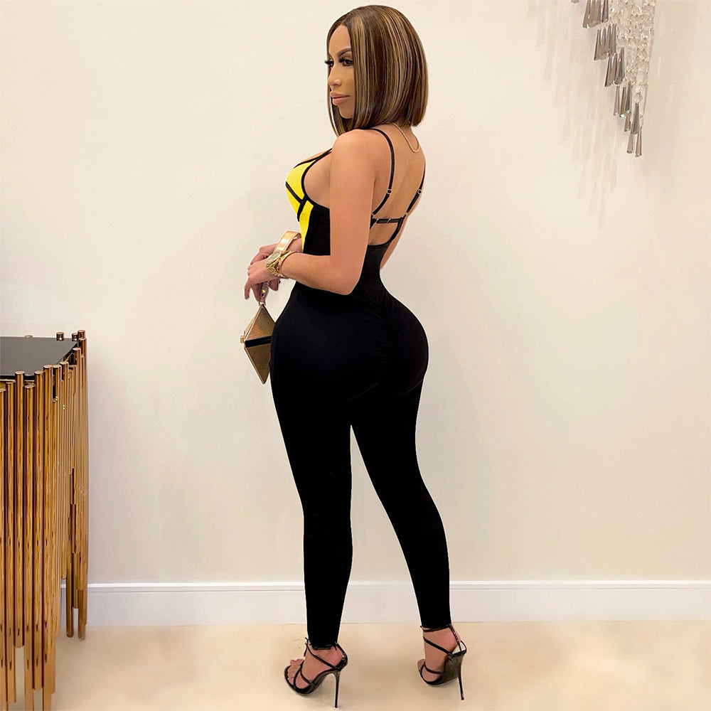 Women's Fashion Sexy Tight Fitting Jumpsuit
