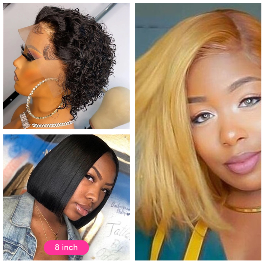 "Human Hair Bob Wig"