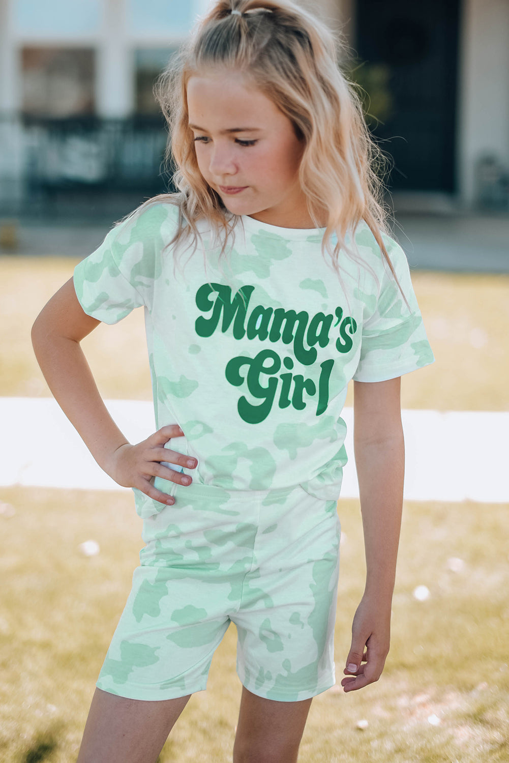 Kids Printed Letter Graphic Lounge Set