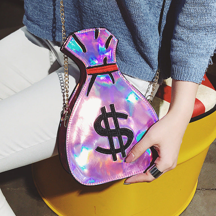 "Money Bag" Laser Embroidered Purse