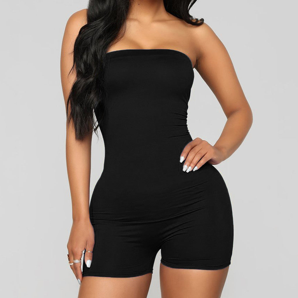 "Summer Tube Top Romper"
