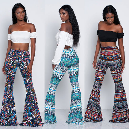 Women's Patterned Slim Fitted Pants