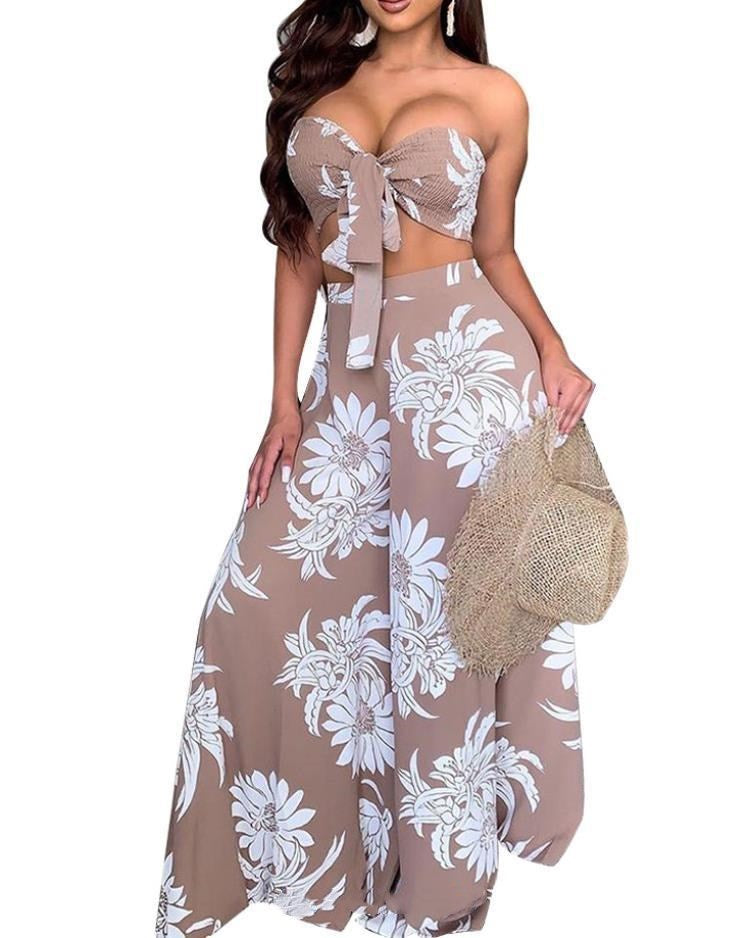 "Vacation Me" Sleeveless Two Piece Set