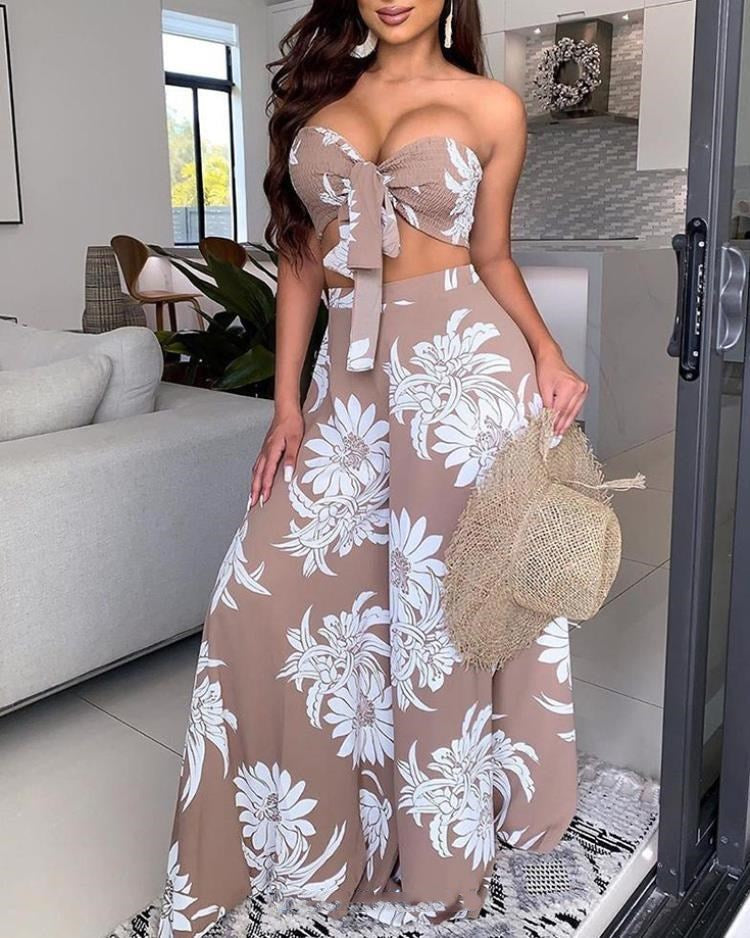 "Vacation Me" Sleeveless Two Piece Set