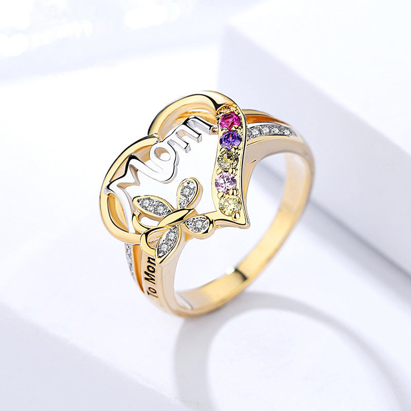 Love Heart Mother's Day Gift Ring