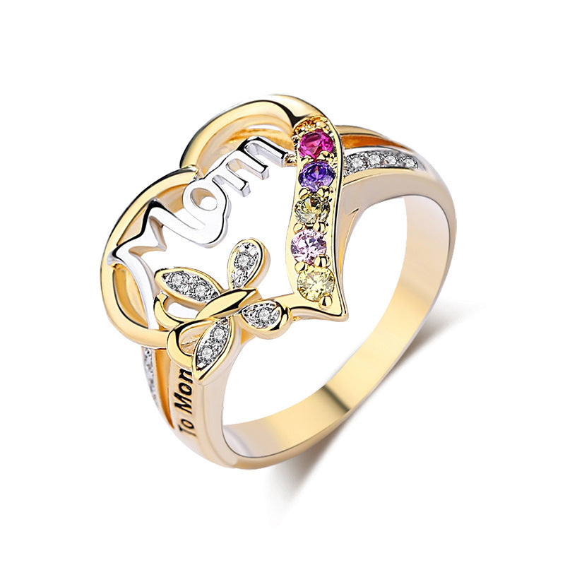 Love Heart Mother's Day Gift Ring