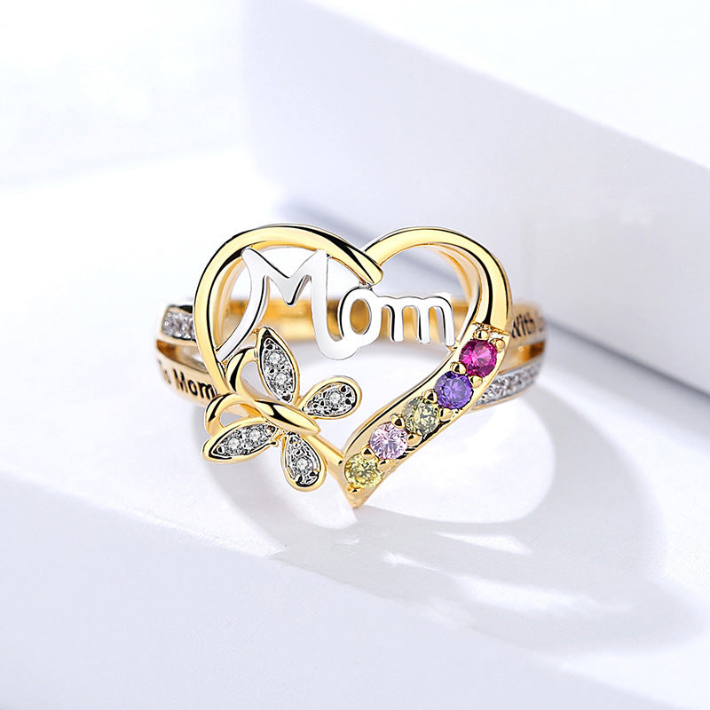 Love Heart Mother's Day Gift Ring