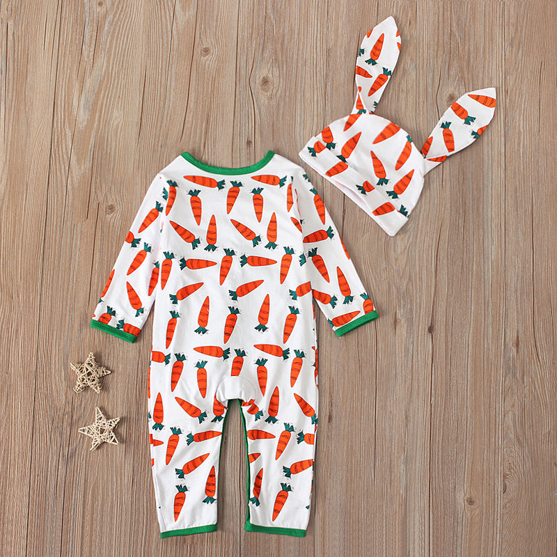 Carrot Patch Easter Jumpsuit Romper