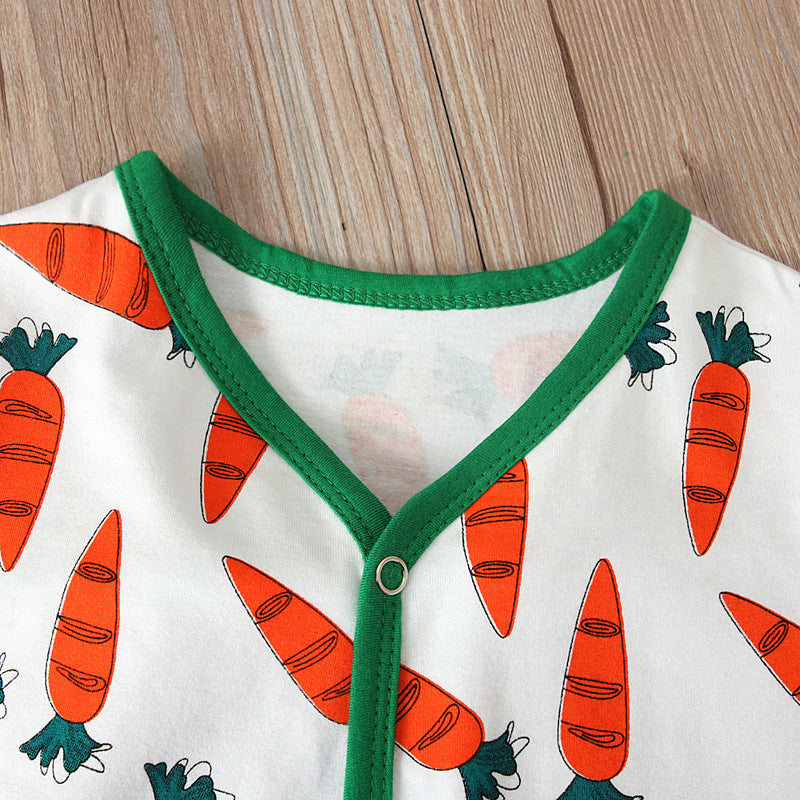 Carrot Patch Easter Jumpsuit Romper