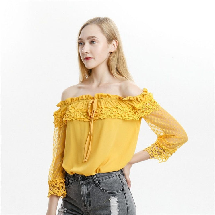 Yellow Long Sleeve Floral Shirt