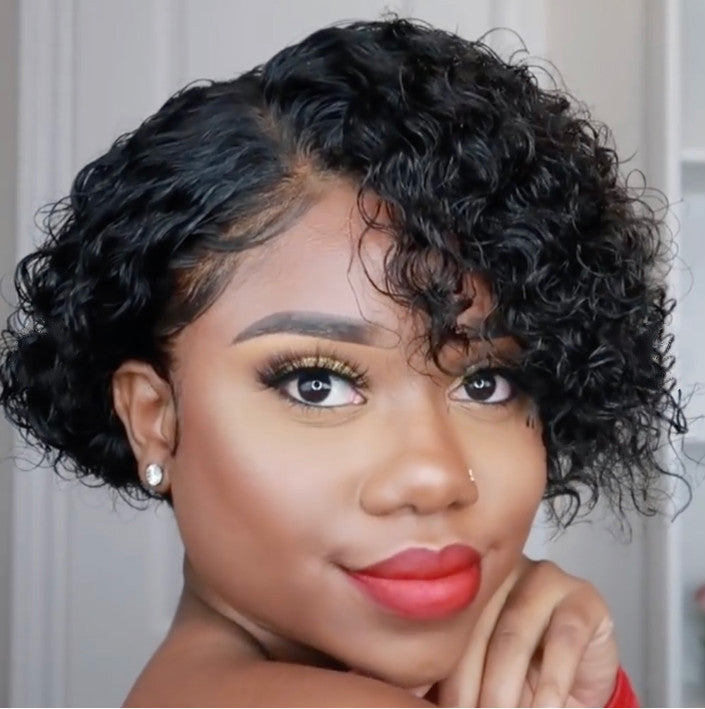 "Pixie Curly Short Wig"