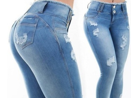 Women Stretch High Waisted Jeans