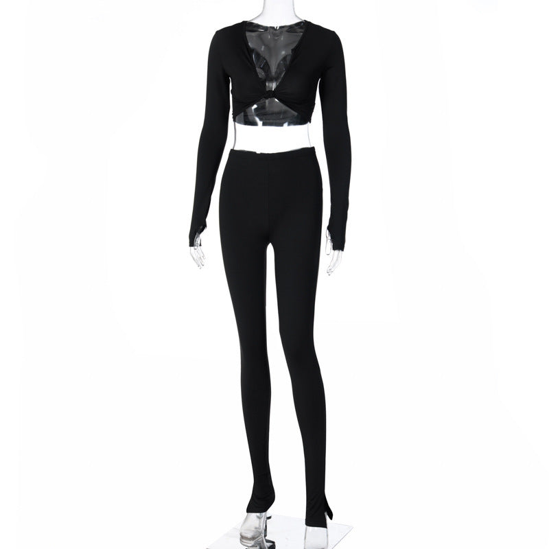 "Sexy Winter" Women Long Sleeve 2 Piece Set