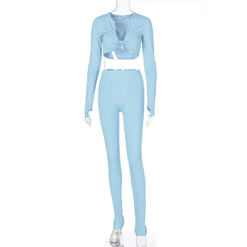 "Sexy Winter" Women Long Sleeve 2 Piece Set