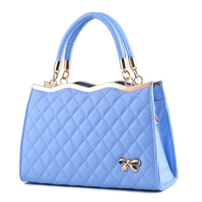 Bow Charmed Ladies Gold Trim Handbag