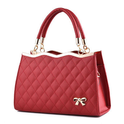 Bow Charmed Ladies Gold Trim Handbag
