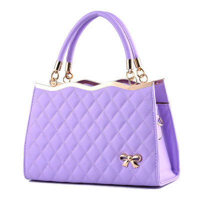 Bow Charmed Ladies Gold Trim Handbag