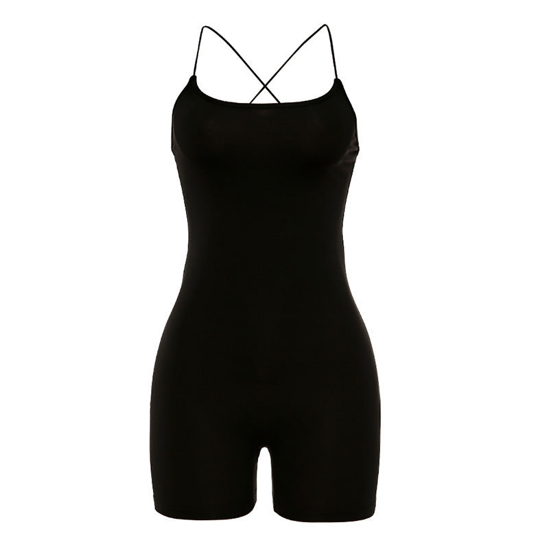 Women Strap Bodycon Romper