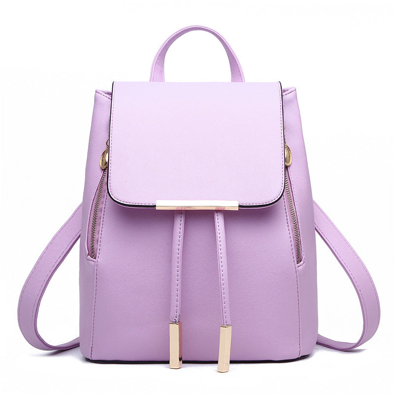 Womens Leather Fashionista Fashion Backpack Purse