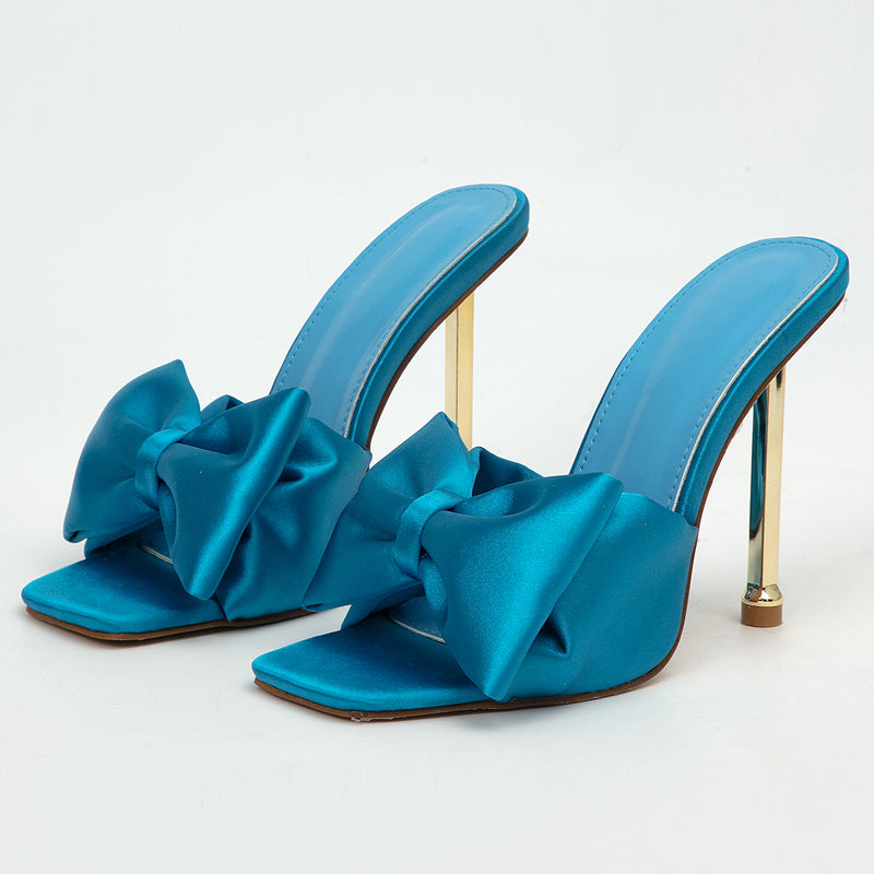 New Women's Butterfly Gold Trim High Heels