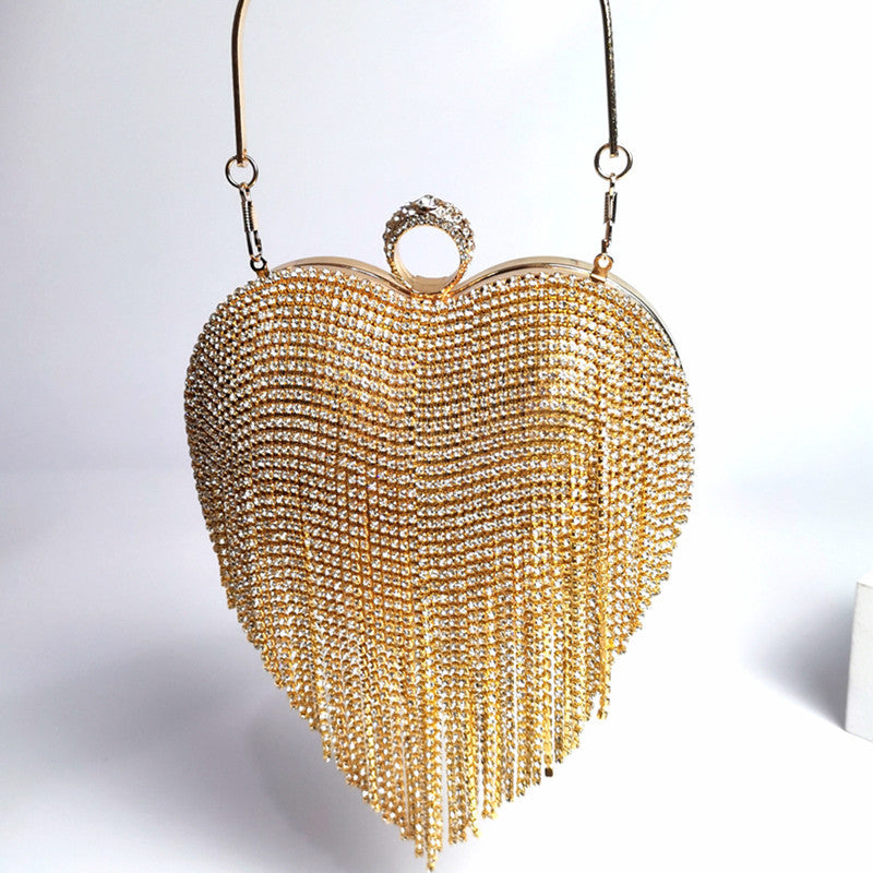 "Showstopper"Heart Diamond Handbag