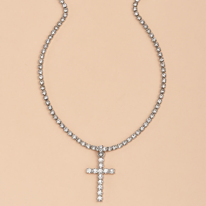 Women's Diamond Cross Necklace
