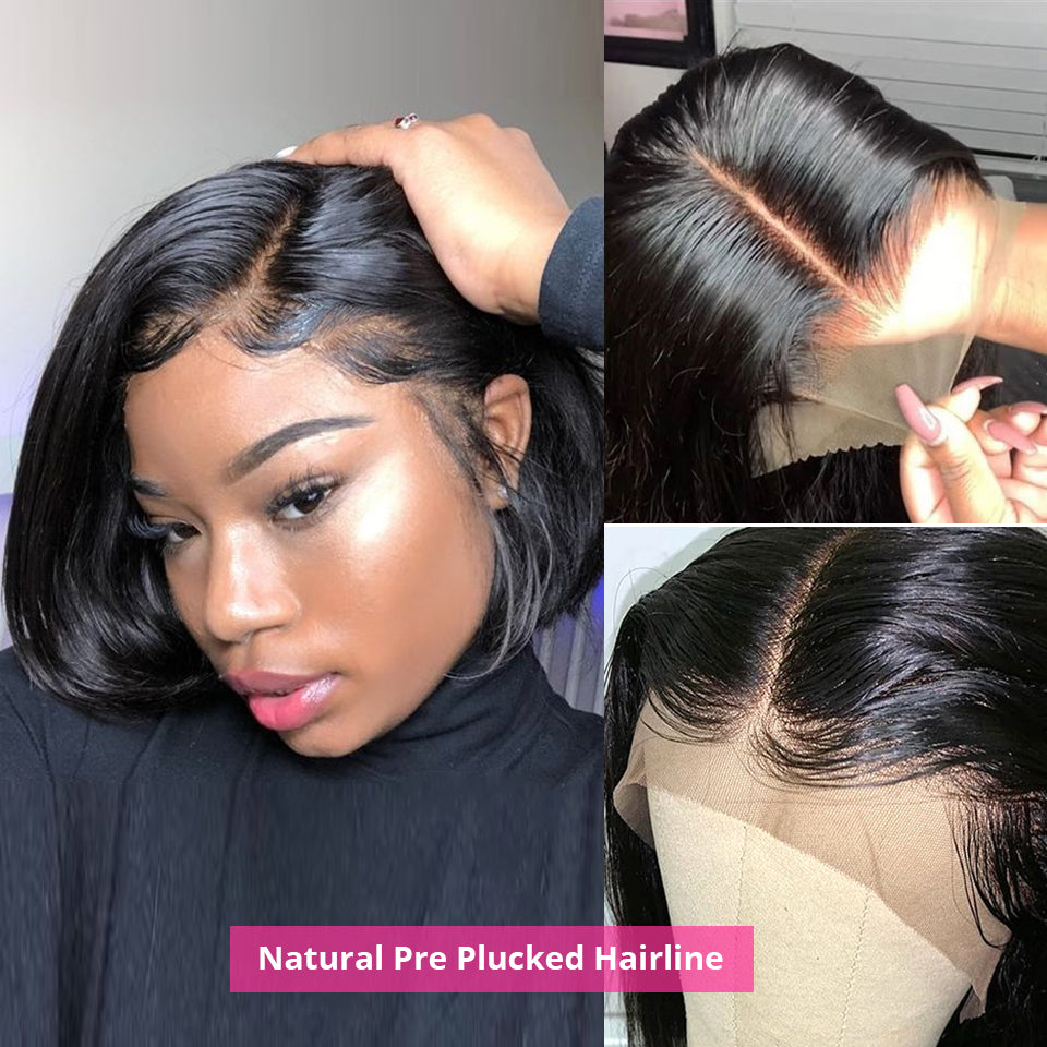"Human Hair Bob Wig"