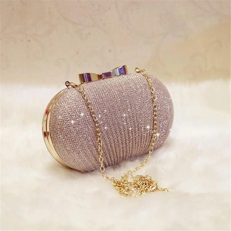 Diamond Chain Clutch Bag