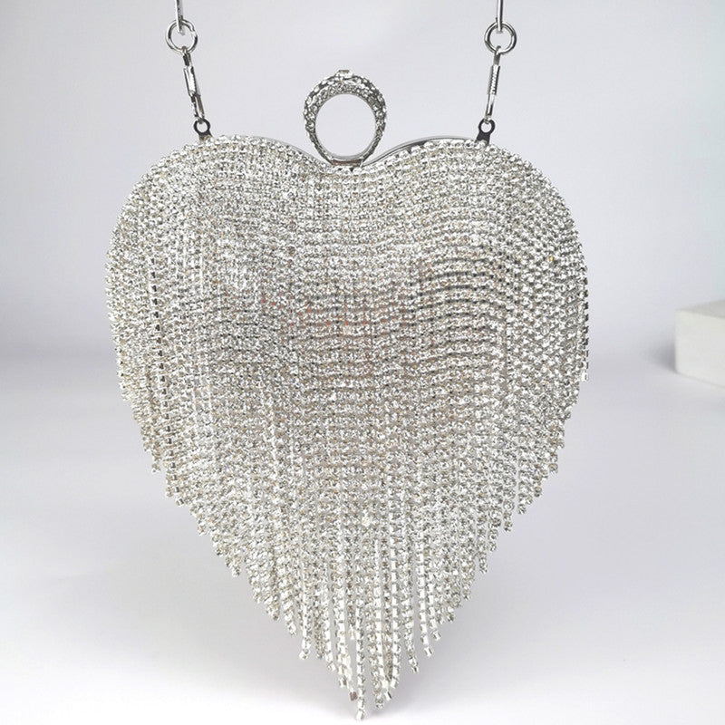 "Showstopper"Heart Diamond Handbag
