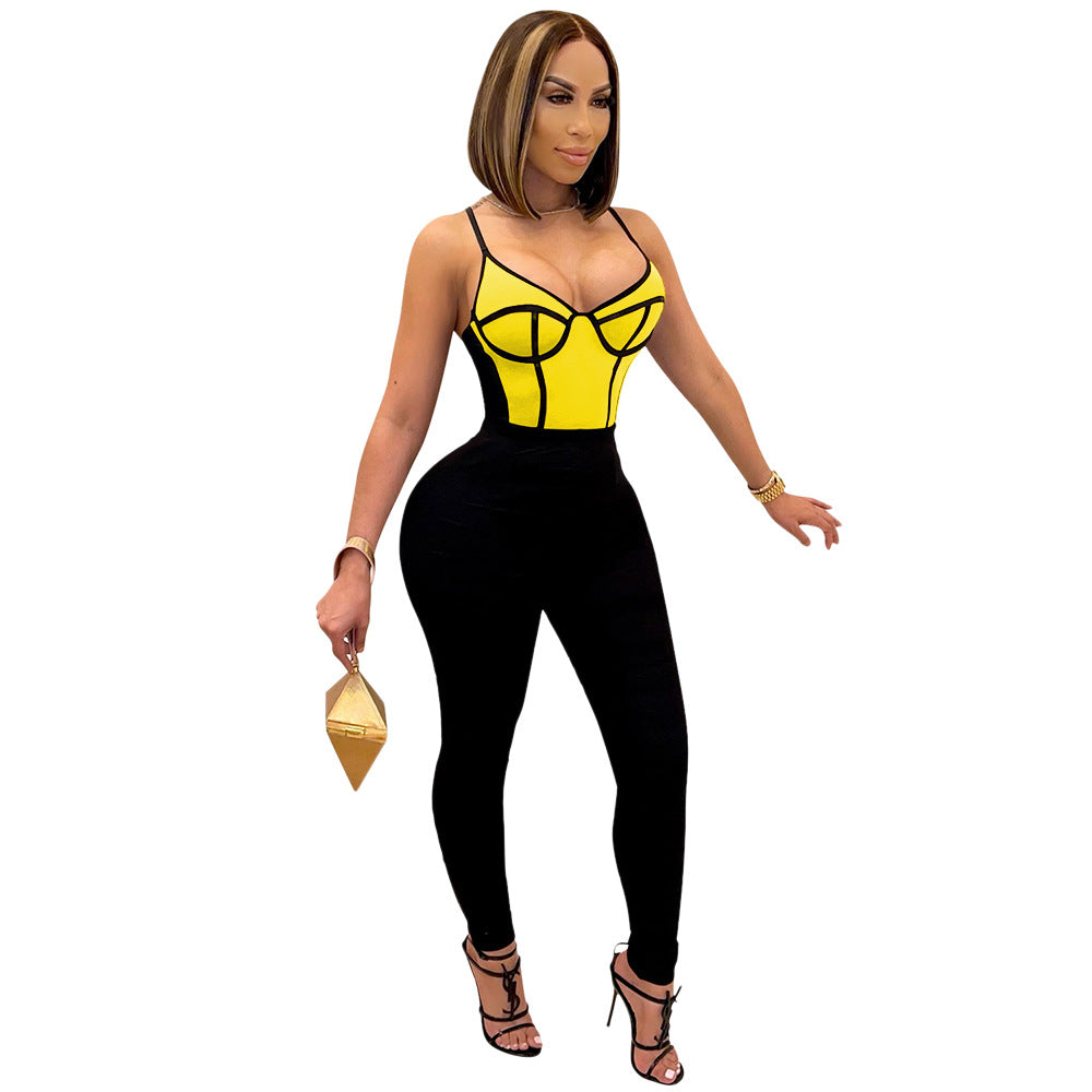 Women's Fashion Sexy Tight Fitting Jumpsuit