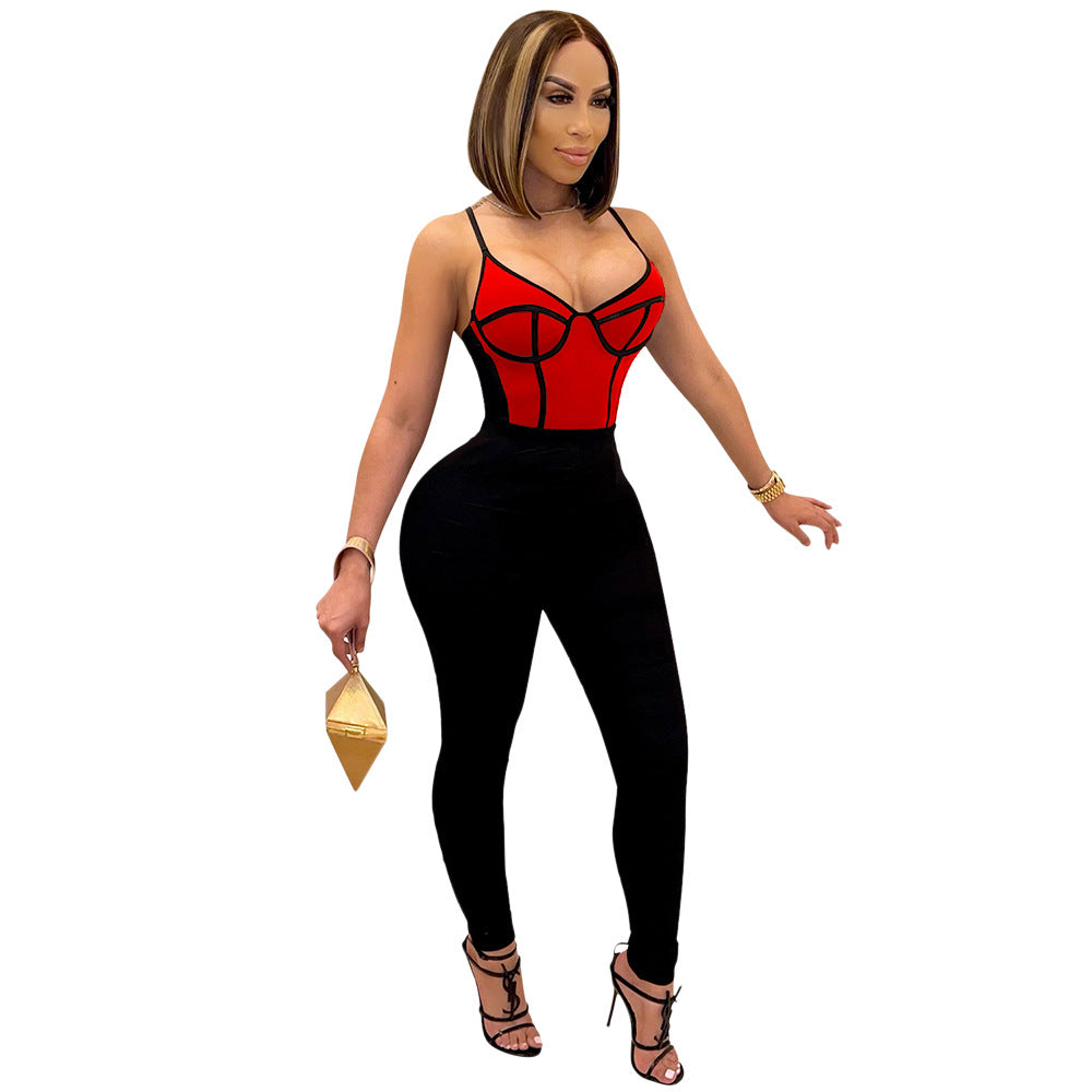 Women's Fashion Sexy Tight Fitting Jumpsuit