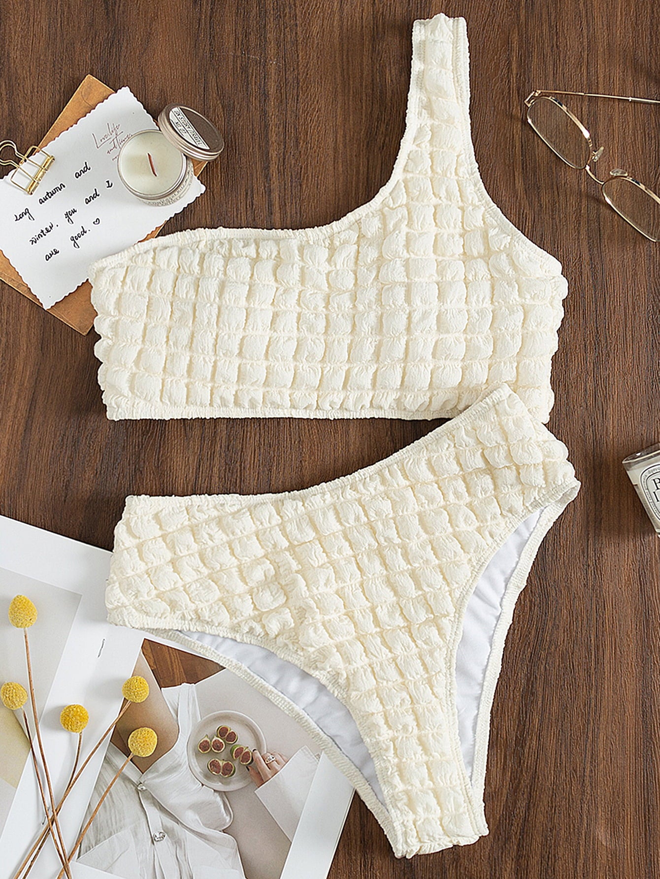 Kissed By The Sun One-Shoulder Bikini Set