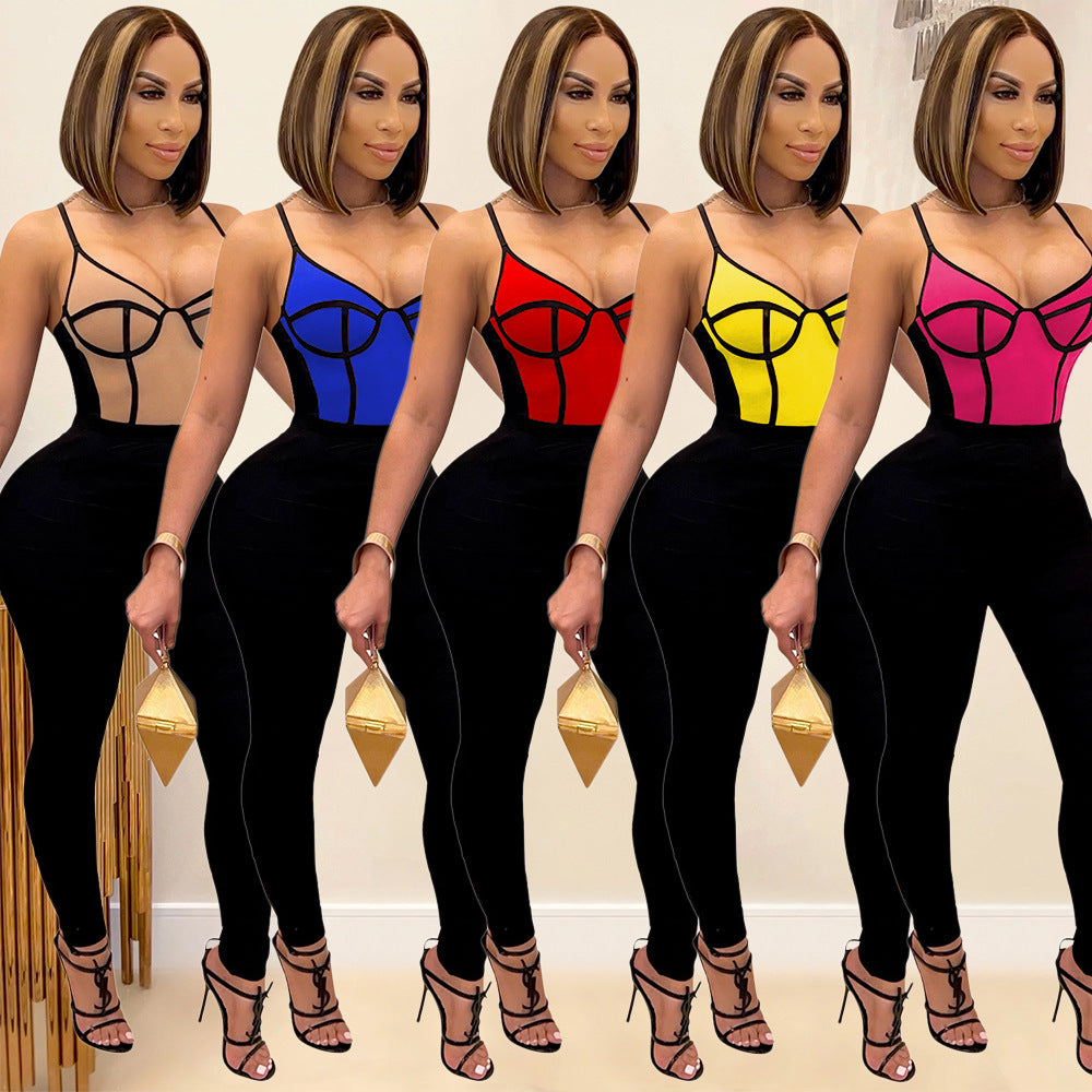 Women's Fashion Sexy Tight Fitting Jumpsuit