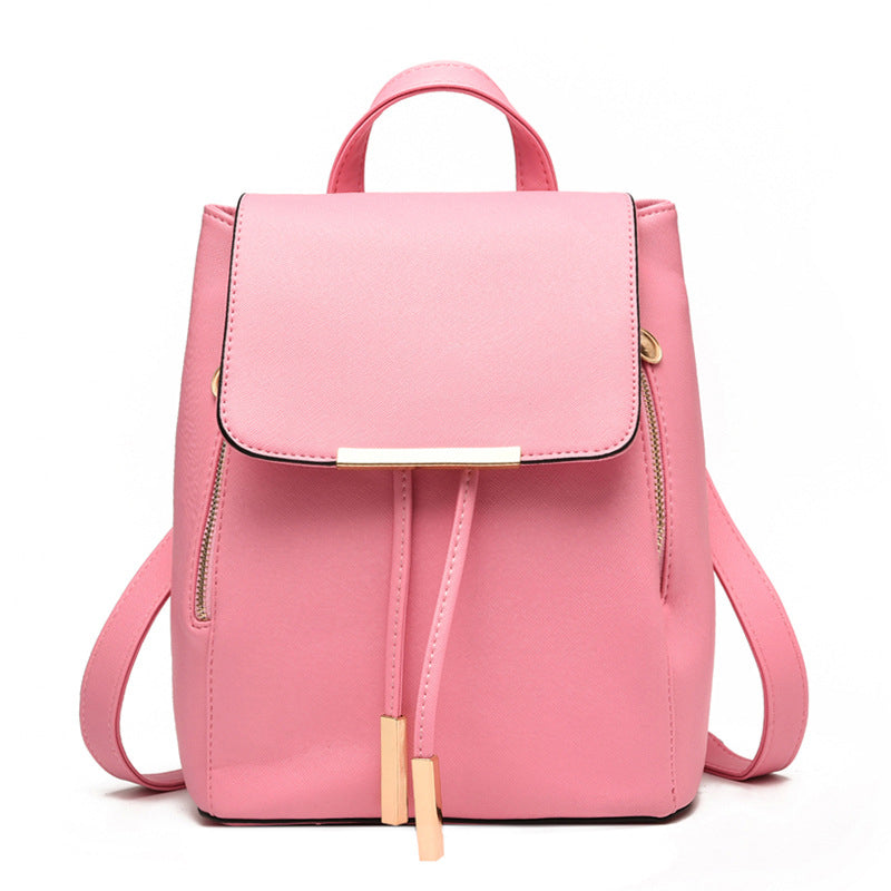 Womens Leather Fashionista Fashion Backpack Purse