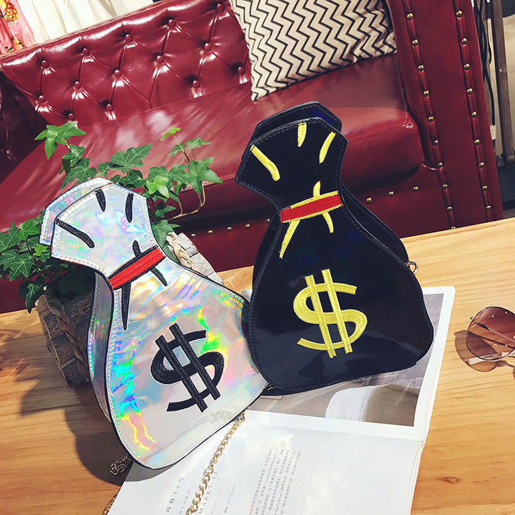 "Money Bag" Laser Embroidered Purse
