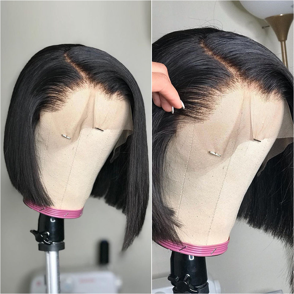 "Human Hair Bob Wig"