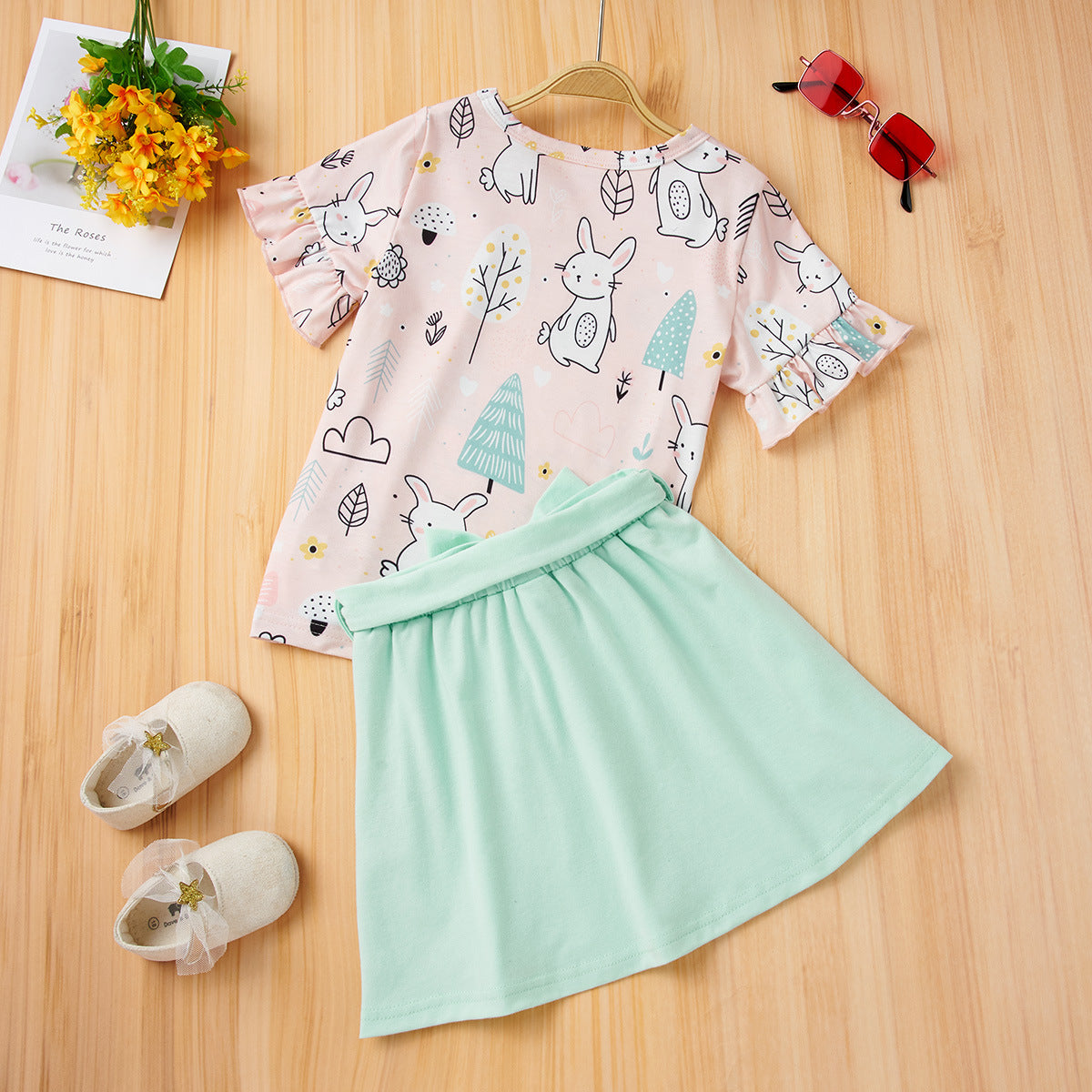 Easter Girls T-shirt And Skirt Set