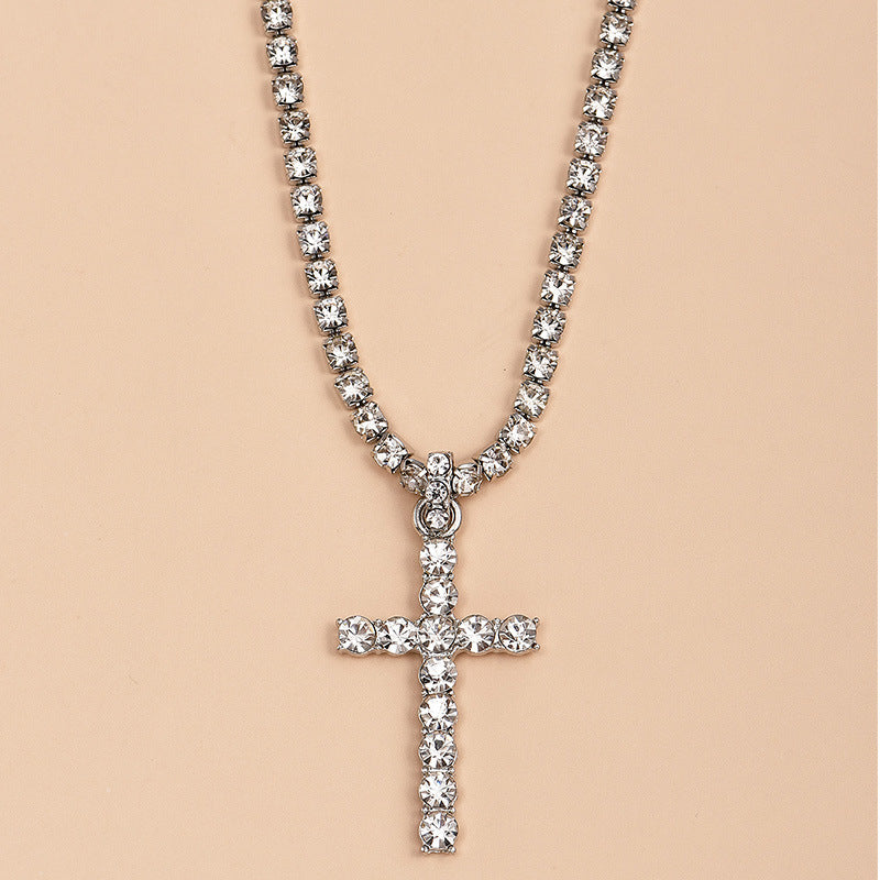 Women's Diamond Cross Necklace